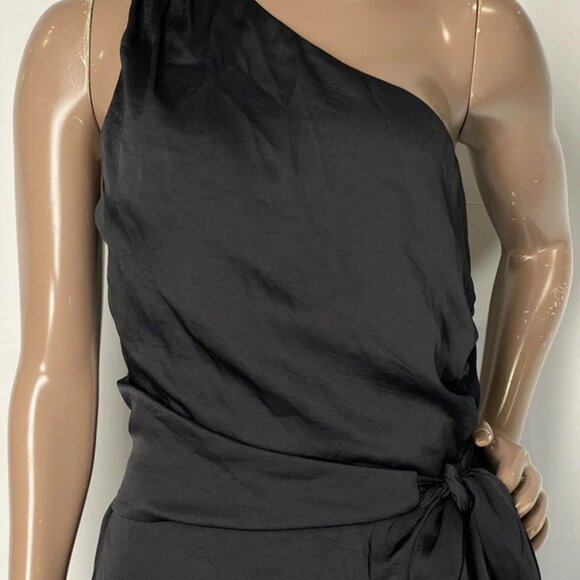 Ramy Brook Women's Harrison Asymmetric Mini Dress Black Size S | One Shoulder - Picture 7 of 8